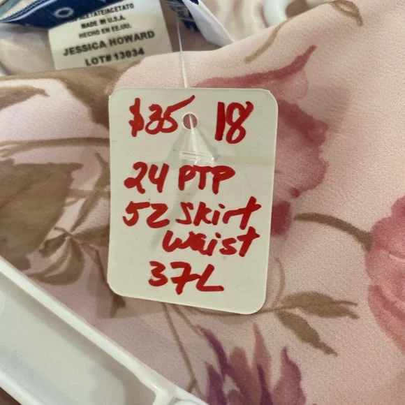 Jessica Howard Pink Floral Two-Piece Ensemble - Picture 5 of 5